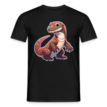 Komodo Dragon - Männer T-Shirt - Schwarz - Vorne - AI Model Male 178 light (178cm)