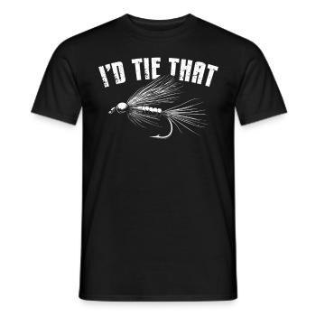 Fly Tying Fly Tying Fly Fishing Fly Fishing - Men's T-Shirt - black - Front - AI Model Male 178 light (178cm)