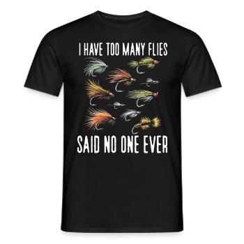 Fly Tying Fly Tying Fly Fishing Fly Fishing - Men's T-Shirt - black - Front - AI Model Male 178 light (178cm)