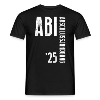 ABI 2025 Abitur Abschluss Lustiges Abiturienten - Männer T-Shirt - Schwarz - Vorne - AI Model Male 178 light (178cm)