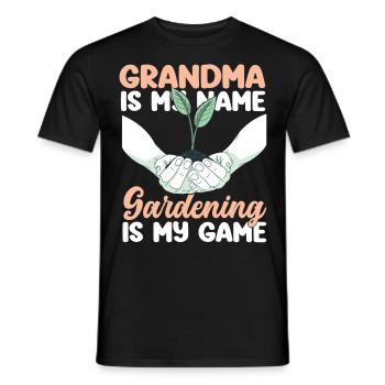Plant Lover Gardening Grandma - Männer T-Shirt - Schwarz - Vorne - AI Model Male 178 light (178cm)