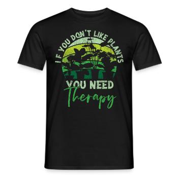 Jardinage amateur de plantes si vous ne le faites pas - T-shirt homme - noir - Devant - AI Model Male 178 light (178cm)