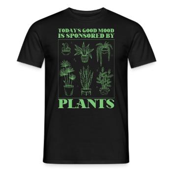 Plant Lover Gardening Today's Good - Männer T-Shirt - Schwarz - Vorne - AI Model Male 178 light (178cm)