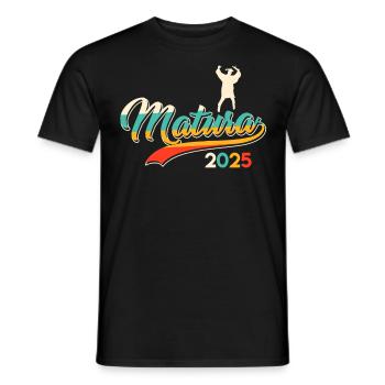 MATURA ABSCHLUSS 2025 Maturanten Lustiges - Männer T-Shirt - Schwarz - Vorne - AI Model Male 178 light (178cm)