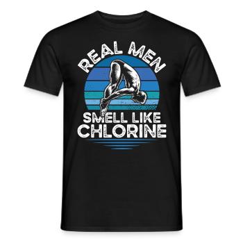 Springboard Diving Diving Diving Divers - Men's T-Shirt - black - Front - AI Model Male 178 light (178cm)