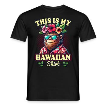 Hawaii Vacation Luau Party, This Is My Hawaii - Men's T-Shirt - black - Front - AI Model Male 178 light (178cm)