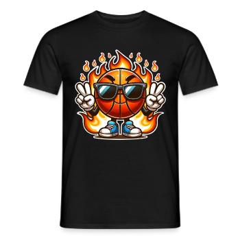 Basket-ball Joueurs de basket-ball - T-shirt homme - noir - Devant - AI Model Male 178 light (178cm)