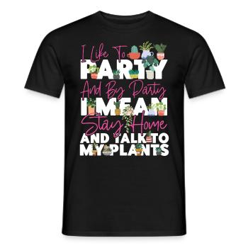 Plant Lover Gardening I Like To - Männer T-Shirt - Schwarz - Vorne - AI Model Male 178 light (178cm)