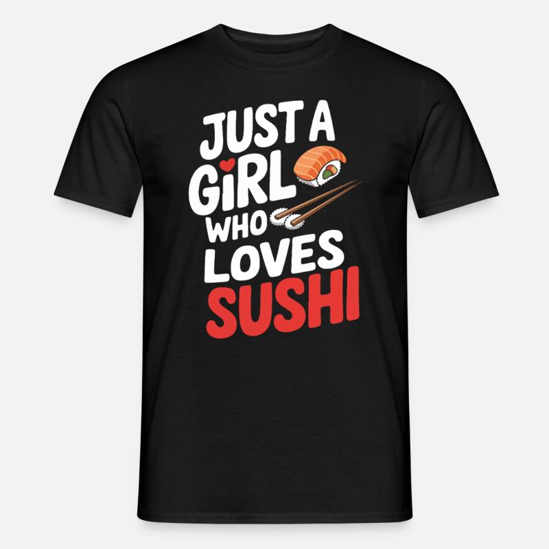 Sushi - Männer T-Shirt - Schwarz