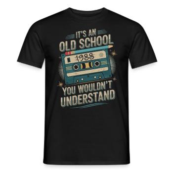 Légendaire depuis 1988 - T-shirt homme - noir - Devant - AI Model Male 178 light (178cm)