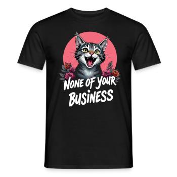 Ne vous regardez pas - T-shirt homme - noir - Devant - AI Model Male 178 light (178cm)