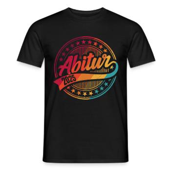 ABI 2025 Abitur Abschluss Lustiges Abiturienten - Männer T-Shirt - Schwarz - Vorne - AI Model Male 178 light (178cm)