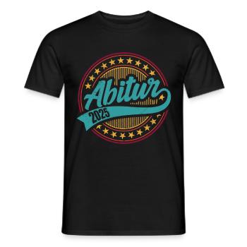 ABI 2025 Abitur Abschluss Lustiges Abiturienten - Männer T-Shirt - Schwarz - Vorne - AI Model Male 178 light (178cm)