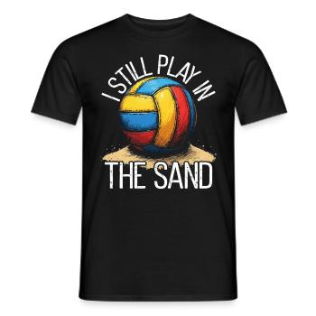 Beach Volleyball Volleyball Volleyball Players - Men's T-Shirt - black - Front - AI Model Male 178 light (178cm)