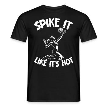 Beach Volleyball Volleyball Volleyball Players - Men's T-Shirt - black - Front - AI Model Male 178 light (178cm)