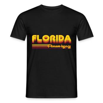cool Floride États-Unis États design - T-shirt homme - noir - Devant - AI Model Male 178 light (178cm)