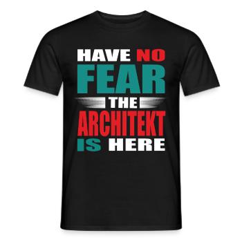 N’ayez crainte, l’Architekt est là Tenue - T-shirt homme - noir - Devant - AI Model Male 178 light (178cm)