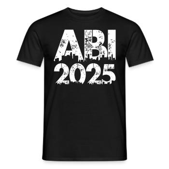 ABI 2025 Abitur Abschluss Lustiges Abiturienten - Männer T-Shirt - Schwarz - Vorne - AI Model Male 178 light (178cm)