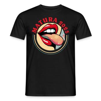 MATURA 2025 Maturant Matura Geschafft Lustiges - Männer T-Shirt - Schwarz - Vorne - AI Model Male 178 light (178cm)