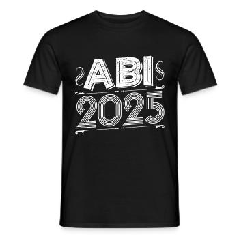 ABI 2025 Abitur Abschluss Lustiges Abiturienten - Männer T-Shirt - Schwarz - Vorne - AI Model Male 178 light (178cm)