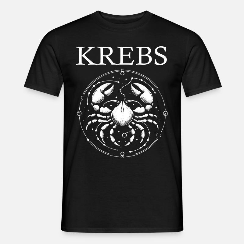 Sternzeichen Krebs Design - Männer T-Shirt - Schwarz