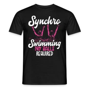 Synchronschwimmen Synchro Schwimmer - Männer T-Shirt - Schwarz - Vorne - AI Model Male 178 light (178cm)