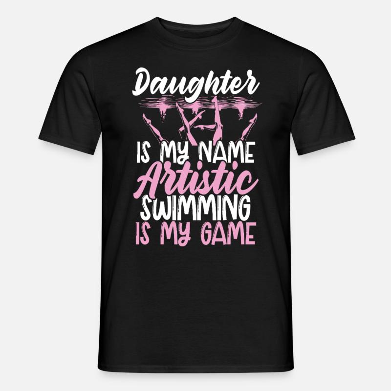 Synchronschwimmen Synchro Schwimmer - Männer T-Shirt - Schwarz