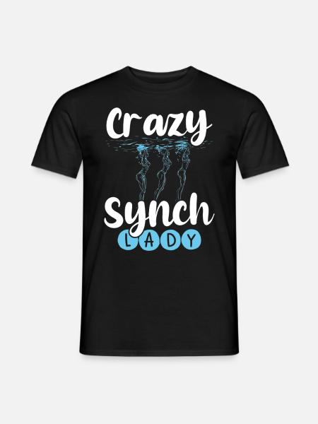 Synchronschwimmen Synchro Schwimmer - Männer T-Shirt - Schwarz