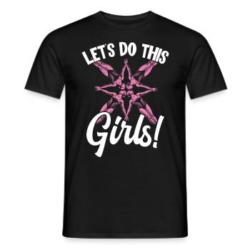 Synchronschwimmen Synchro Schwimmer - Männer T-Shirt - Schwarz - Vorne - AI Model Male 178 light (178cm)