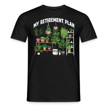 Plant Lover Gardening Retired My - Männer T-Shirt - Schwarz - Vorne - AI Model Male 178 light (178cm)
