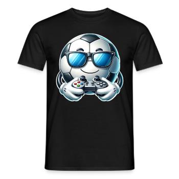 Fußball Gaming Gamer - Männer T-Shirt - Schwarz - Vorne - AI Model Male 178 light (178cm)