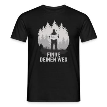Finde Deinen Weg Survival - Männer T-Shirt - Schwarz - Vorne - AI Model Male 178 light (178cm)