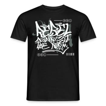 Streetwear Urban Graffiti - Men's T-Shirt - black - Front - AI Model Male 178 light (178cm)