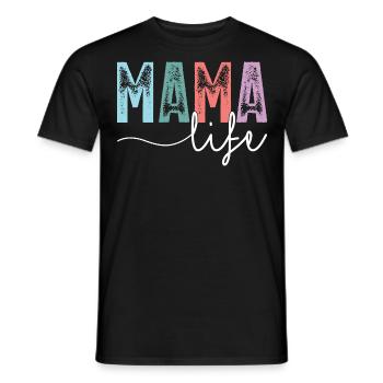 Vie de maman - T-shirt homme - noir - Devant - AI Model Male 178 light (178cm)