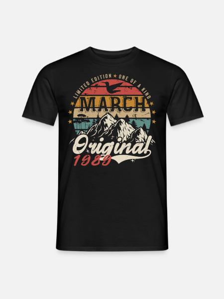 Awesome Since March 1989 | Birthday March 1989 - Men's T-Shirt - black