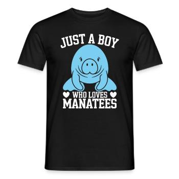 Seekuh - Männer T-Shirt - Schwarz - Vorne - AI Model Male 178 light (178cm)