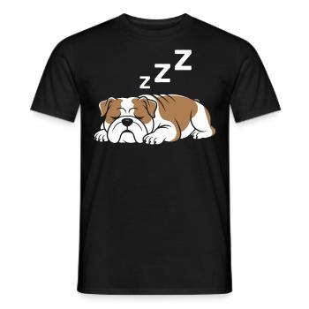 Bouledogue - T-shirt homme - noir - Devant - AI Model Male 178 light (178cm)