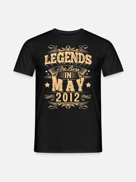 May 2012 Birthday Legend - Men's T-Shirt - black