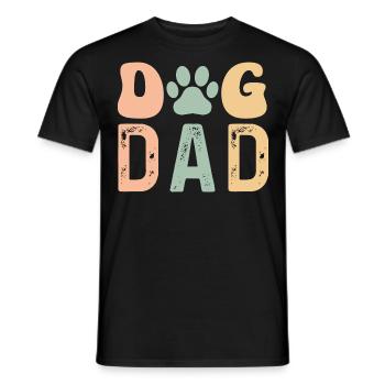 Dog Dad - Männer T-Shirt - Schwarz - Vorne - AI Model Male 178 light (178cm)