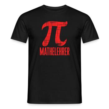 Pi Mathelehrer - Männer T-Shirt - Schwarz - Vorne - AI Model Male 178 light (178cm)