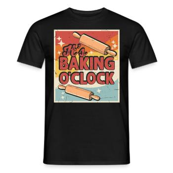 Boulangerie Boulangerie Boulangerie - T-shirt homme - noir - Devant - AI Model Male 178 light (178cm)