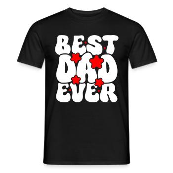 Meilleur papa de tous les temps - T-shirt homme - noir - Devant - AI Model Male 178 light (178cm)