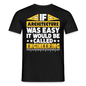 Architect - Men's T-Shirt - black - Front - AI Model Male 178 light (178cm)