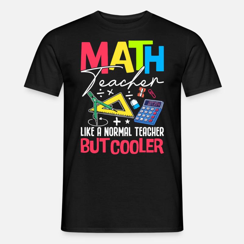 MATH TEACHER - Männer T-Shirt - Schwarz