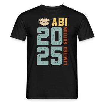 Abiturient ABI 2025 LIMITED EDITION Lustiges - Männer T-Shirt - Schwarz - Vorne - AI Model Male 178 light (178cm)