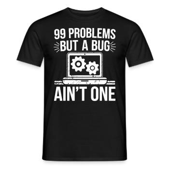 Administrator Support Nerd Computer Tech - Men's T-Shirt - black - Front - AI Model Male 178 light (178cm)