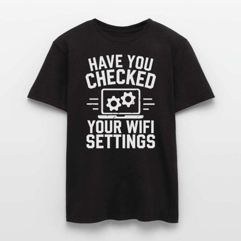 Support Administrateur Nerd Computer Tech T-shirt homme