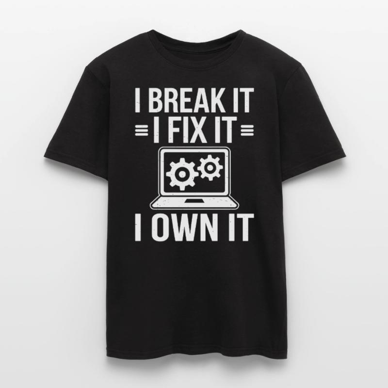 Support Administrateur Nerd Computer Tech T-shirt homme