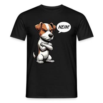 Nein Jack Russel terrier Jack russel liebhaber - Männer T-Shirt - Schwarz - Vorne - AI Model Male 178 light (178cm)