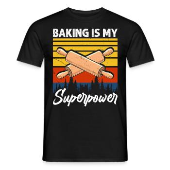 Boulangerie Boulangerie Boulangerie - T-shirt homme - noir - Devant - AI Model Male 178 light (178cm)